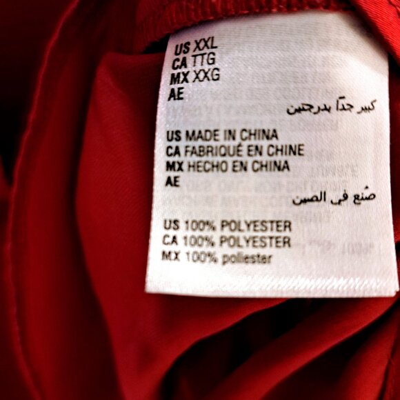 Alfani Satin V-Neck Tank Top Size XL Dark Red - Picture 4 of 8